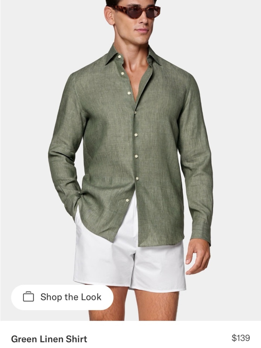 Men’s Suit Supply Linen shift Sz M Dark Green

39/40 Size M